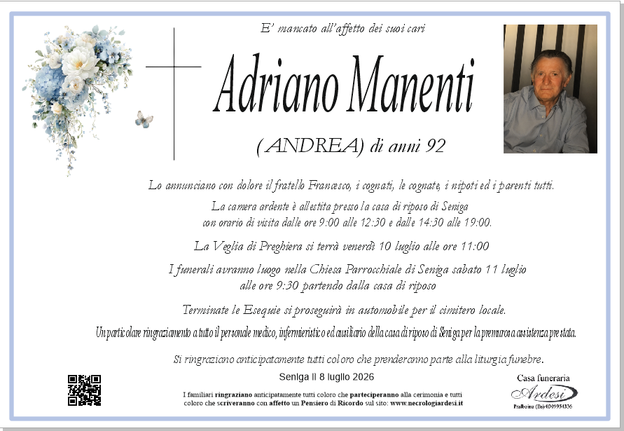 ADRIANO MANENTI - SENIGA