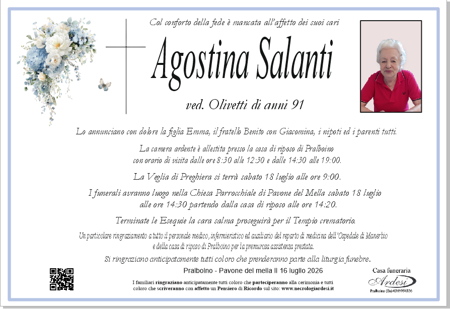 AGOSTINA SALANTI - PRALBOINO - PAVONE DEL MELLA