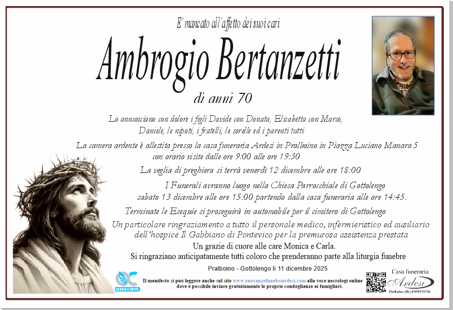 AMBROGIO BERTANZETTI - PRALBOINO - GOTTOLENGO