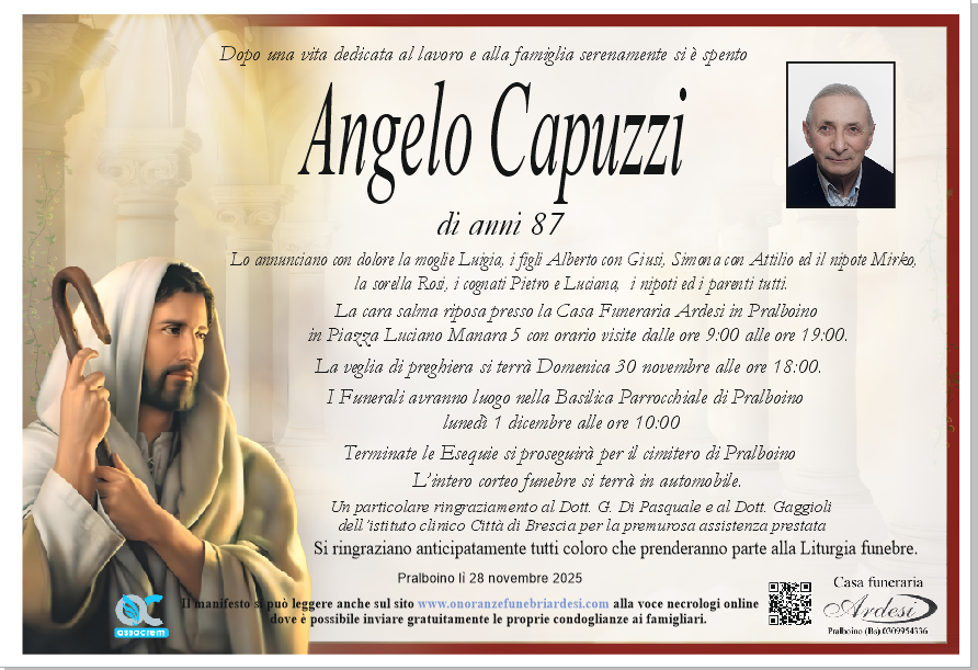 ANGELO CAPUZZI - PRALBOINO
