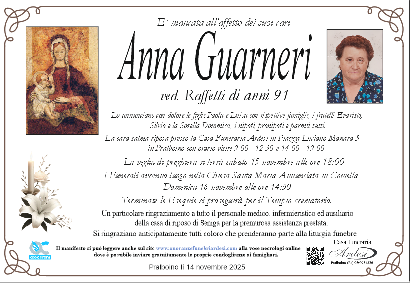ANNA GUARNERI - PRALBOINO