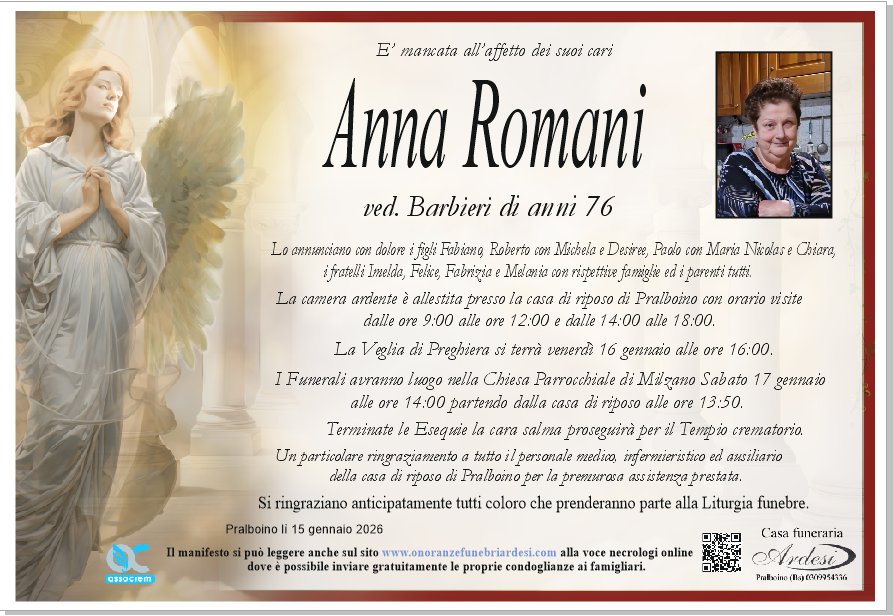 ANNA ROMANI - PRALBOINO