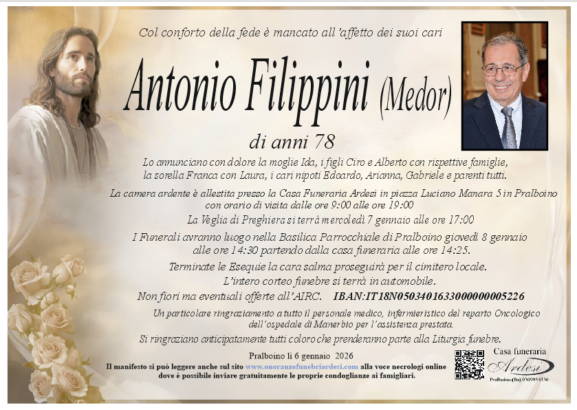 ANTONIO FILIPPINI (MEDOR) - PRALBOINO