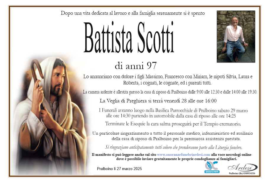 BATTISTA SCOTTI - PRALBOINO