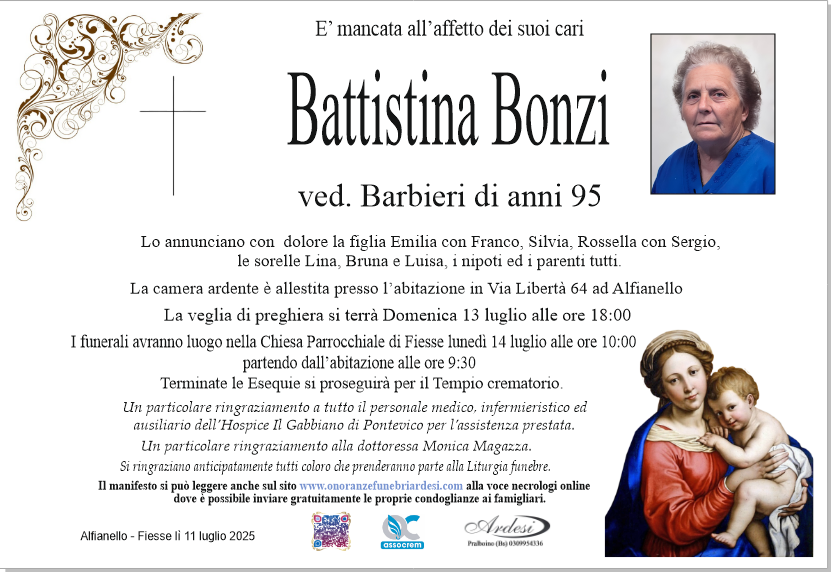 BATTISTINA BONZI - ALFIANELLO - FIESSE