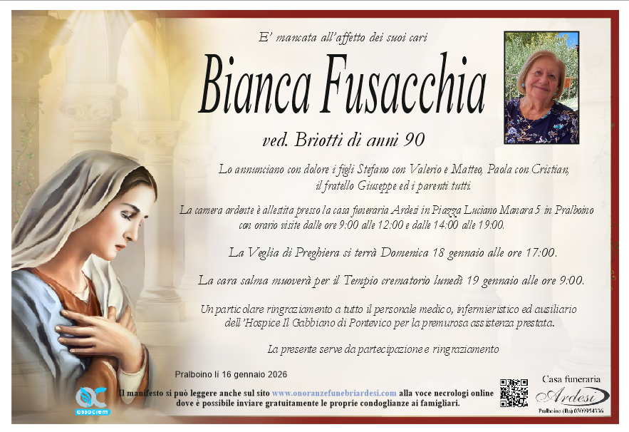 BIANCA FUSACCHIA - PRALBOINO- ROMA
