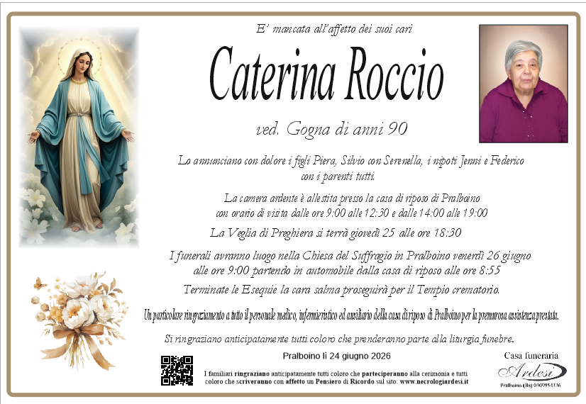 CATERINA ROCCIO - PRALBOINO