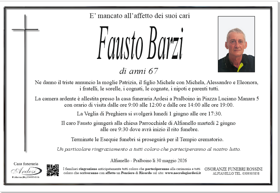 FAUSTO BARZI - ALFIANELLO - PRALBOINO