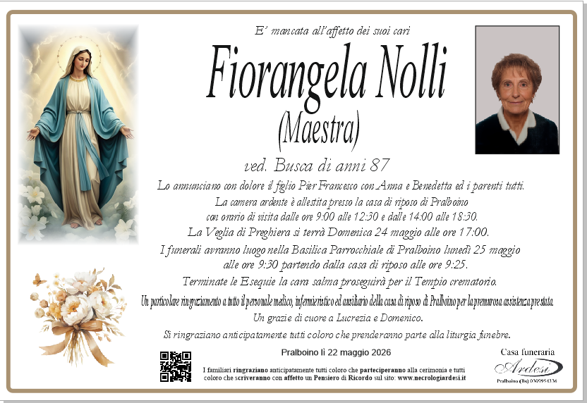 FIORANGELA NOLLI - PRALBOINO