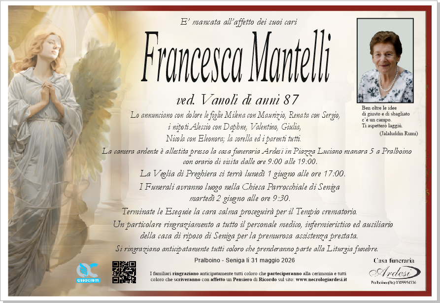 FRANCESCA MANTELLI - PRALBOINO - SENIGA