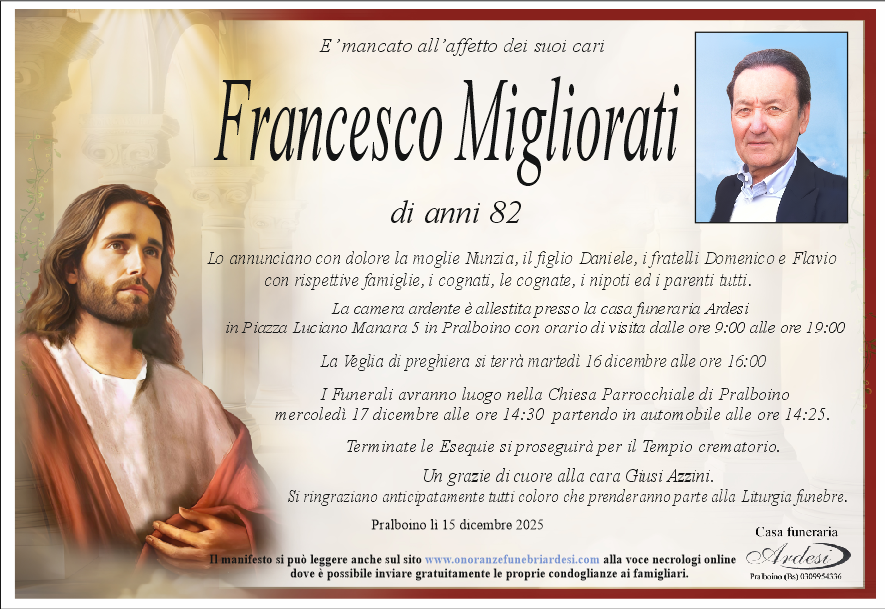 FRANCESCO MIGLIORATI - PRALBOINO