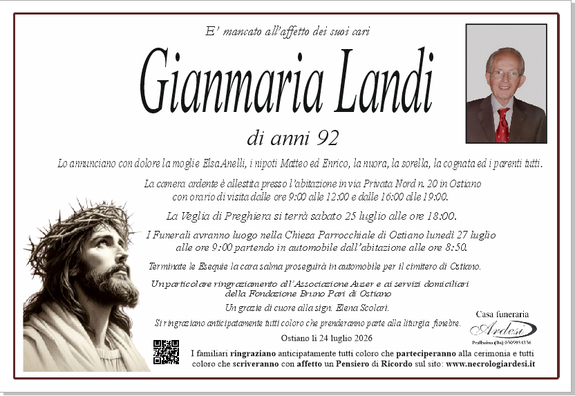 GIANMARIA LANDI - OSTIANO