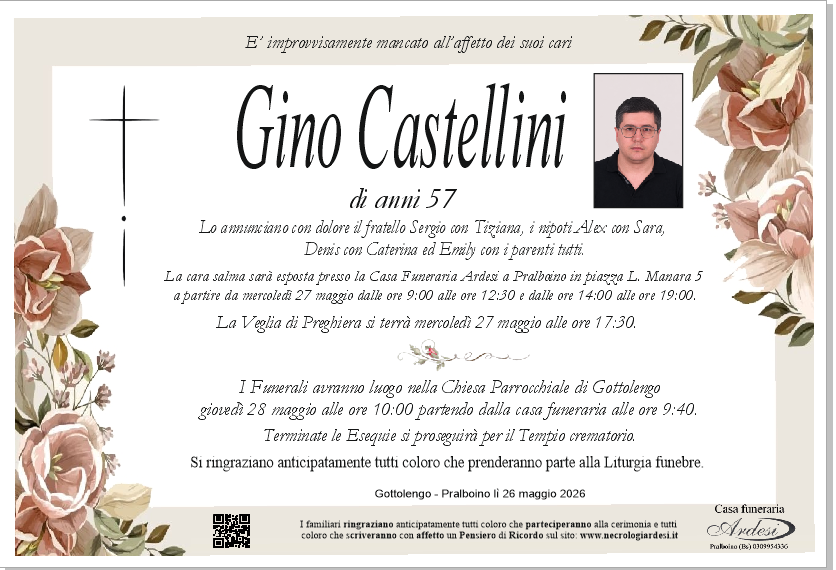 GINO CASTELLINI - GOTTOLENGO - PRALBOINO