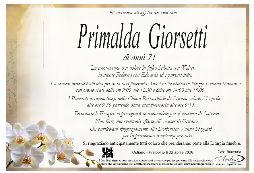 GIORSETTI PRIMALDA - OSTIANO