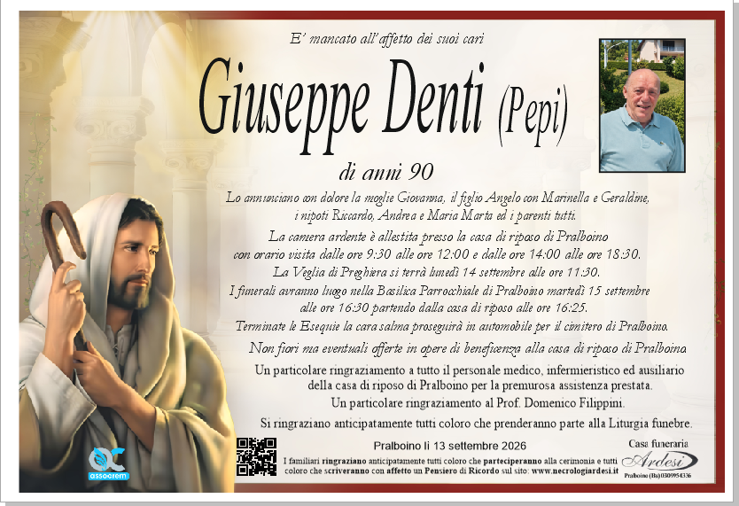 GIUSEPPE DENTI (PEPI) - PRALBOINO
