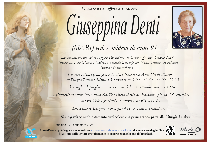 GIUSEPPINA DENTI - PRALBOINO