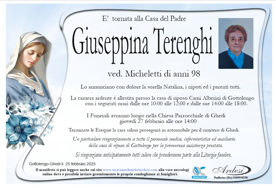 GIUSEPPINA TERENGHI GOTTOLENGO-GHEDI