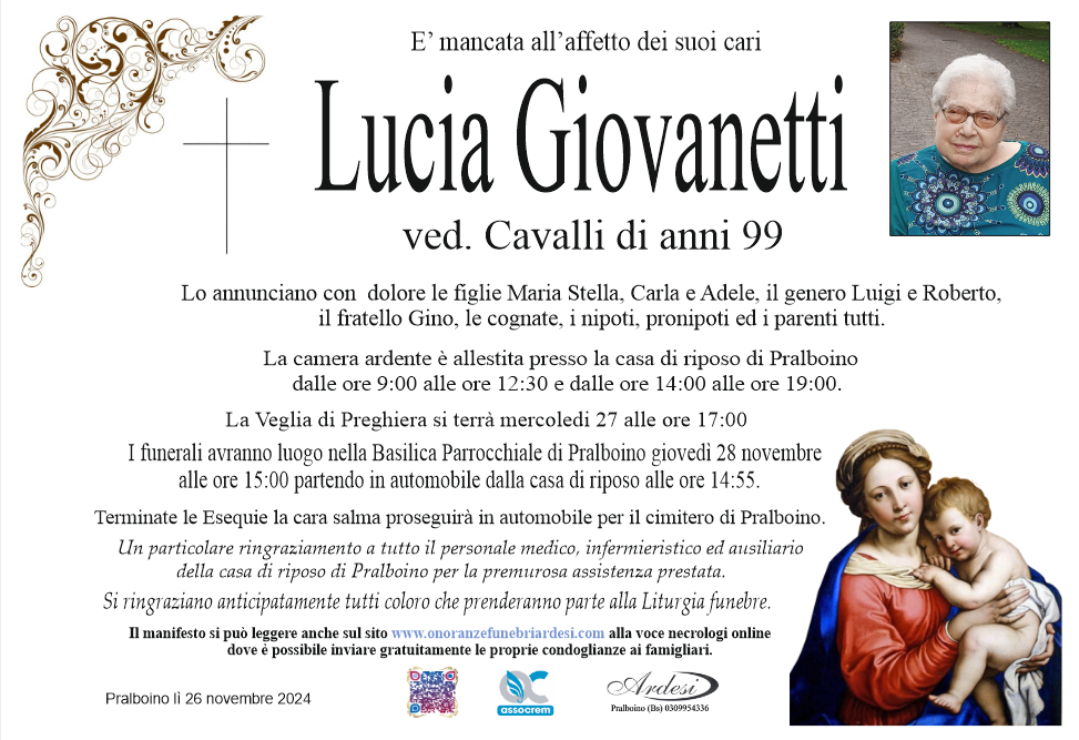 LUCIA GIOVANETTI - PRALBOINO