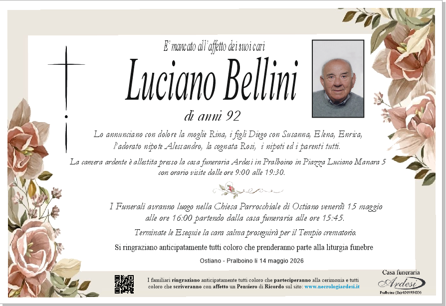 LUCIANO BELLINI - OSTIANO - PRALBOINO