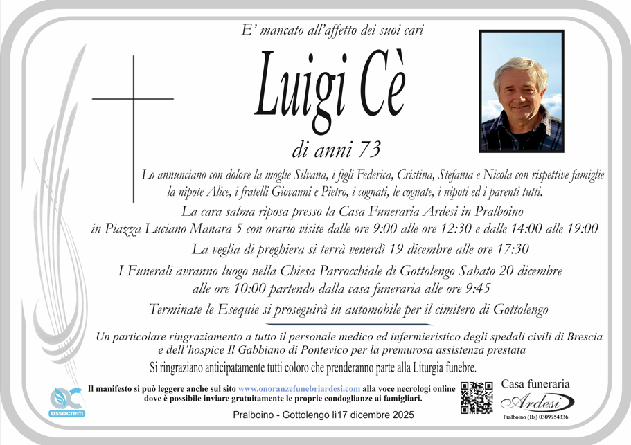 LUIGI CE' - PRALBOINO - GOTTOLENGO