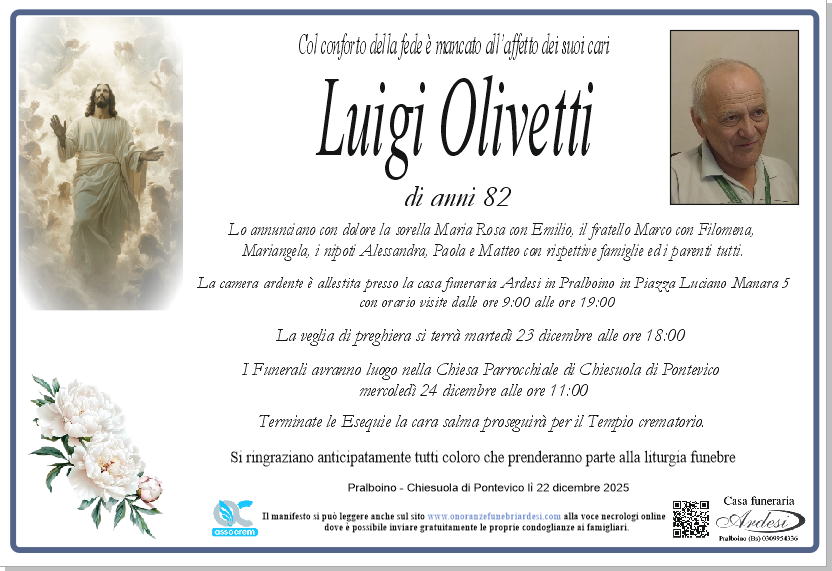 LUIGI OLIVETTI - PRALBOINO - CHIESUOLA DI PONTEVICO