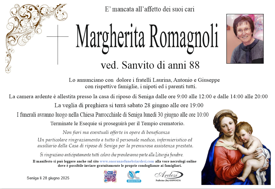 MARGHERITA ROMAGNOLI - SENIGA