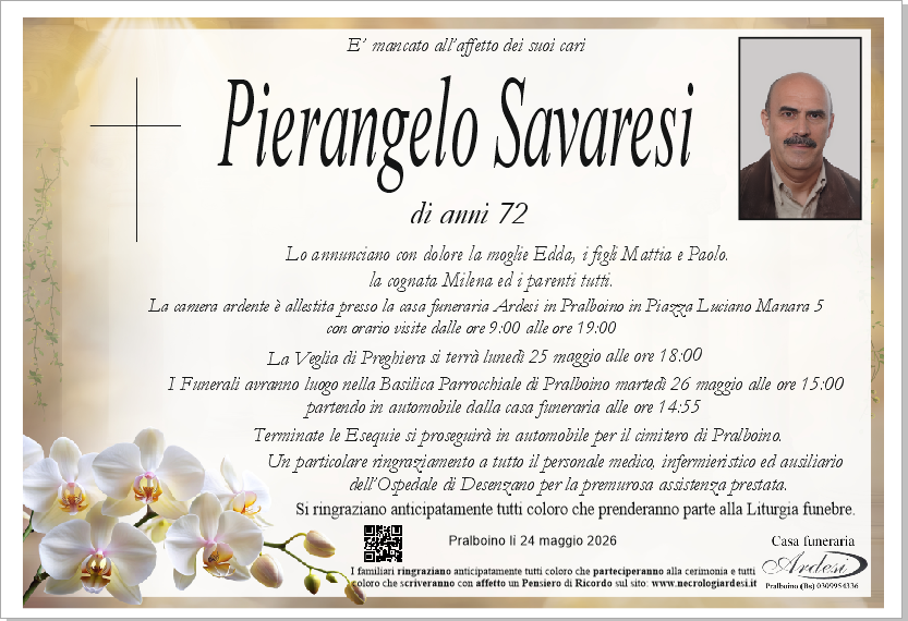 PIERANGELO SAVARESI - PRALBOINO