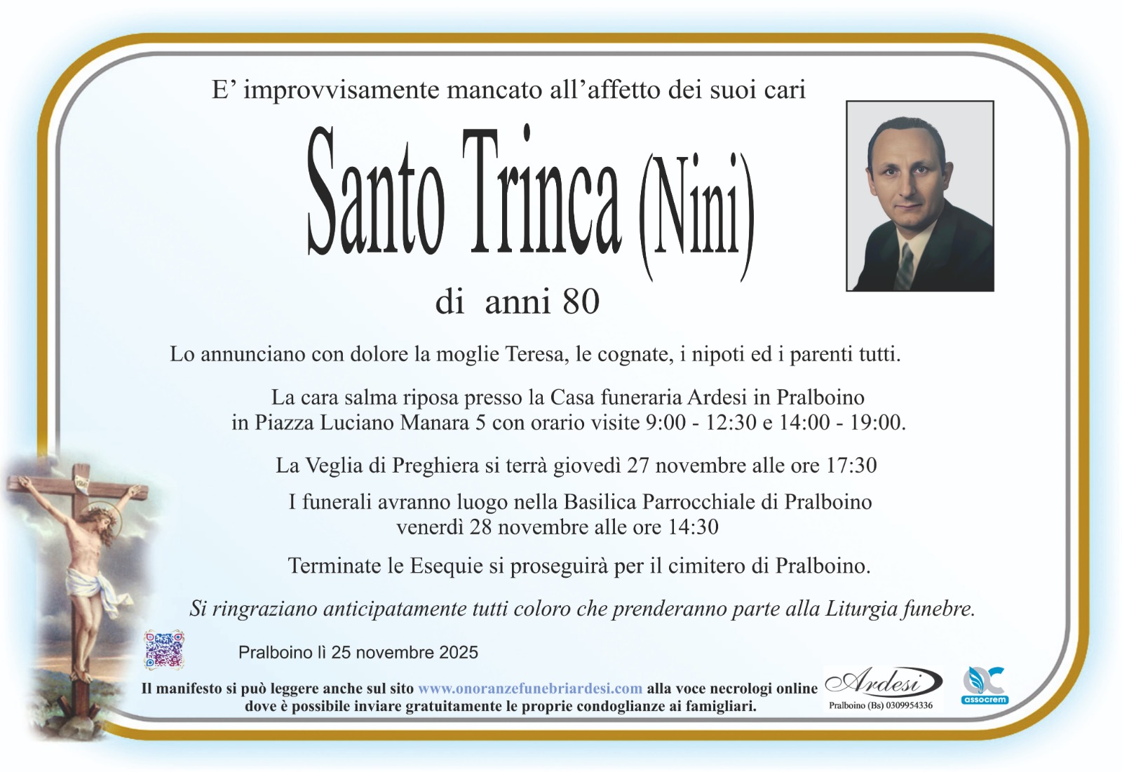 SANTO TRINCA - PRALBOINO