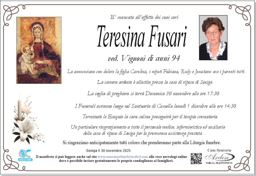 TERESINA FUSARI - SENIGA