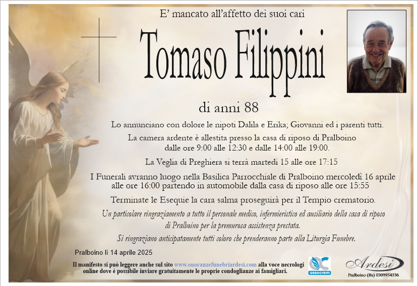 TOMASO FILIPPINI - PRALBOINO