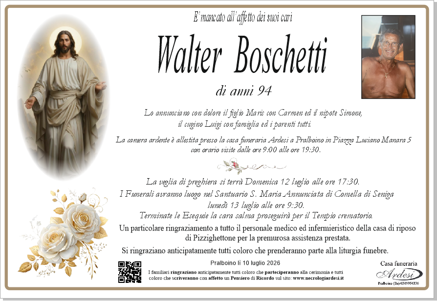 WALTER BOSCHETTI - PRALBOINO