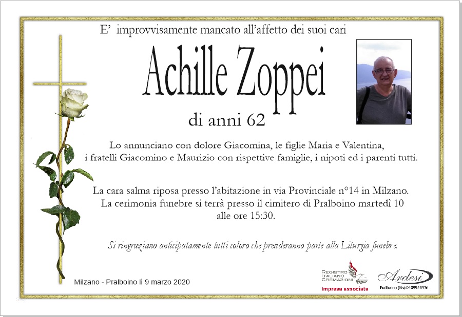 ACHILLE ZOPPEI - MILZANO PRALBOINO