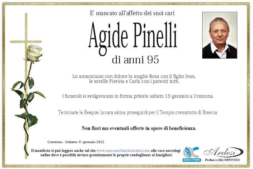 AGIDE PINELLI  CREMONA-OSTIANO