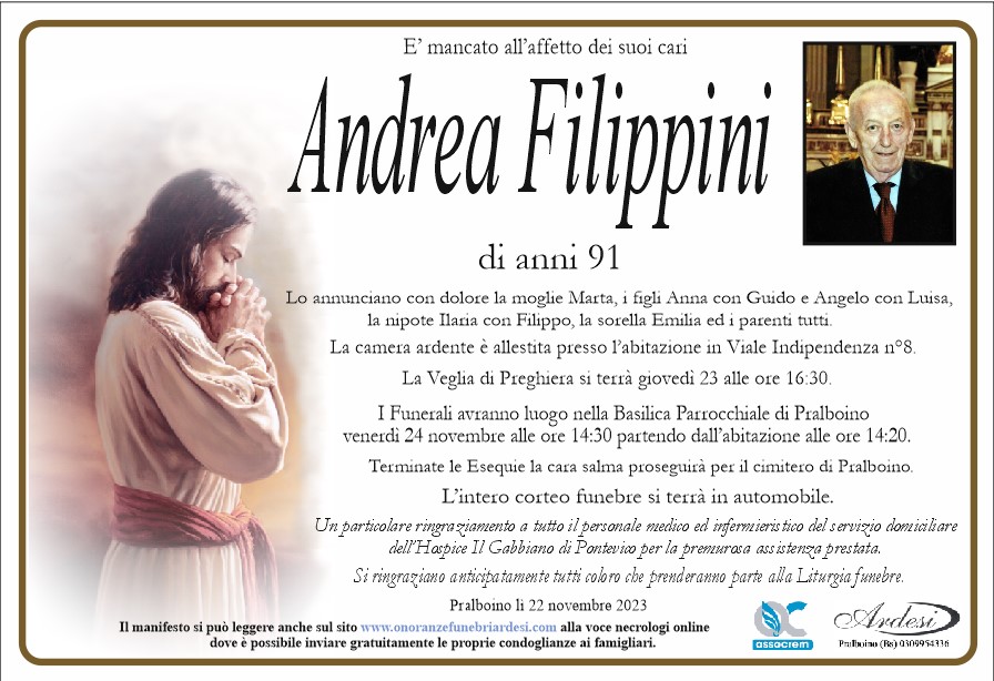 ANDREA FILIPPINI - PRALBOINO