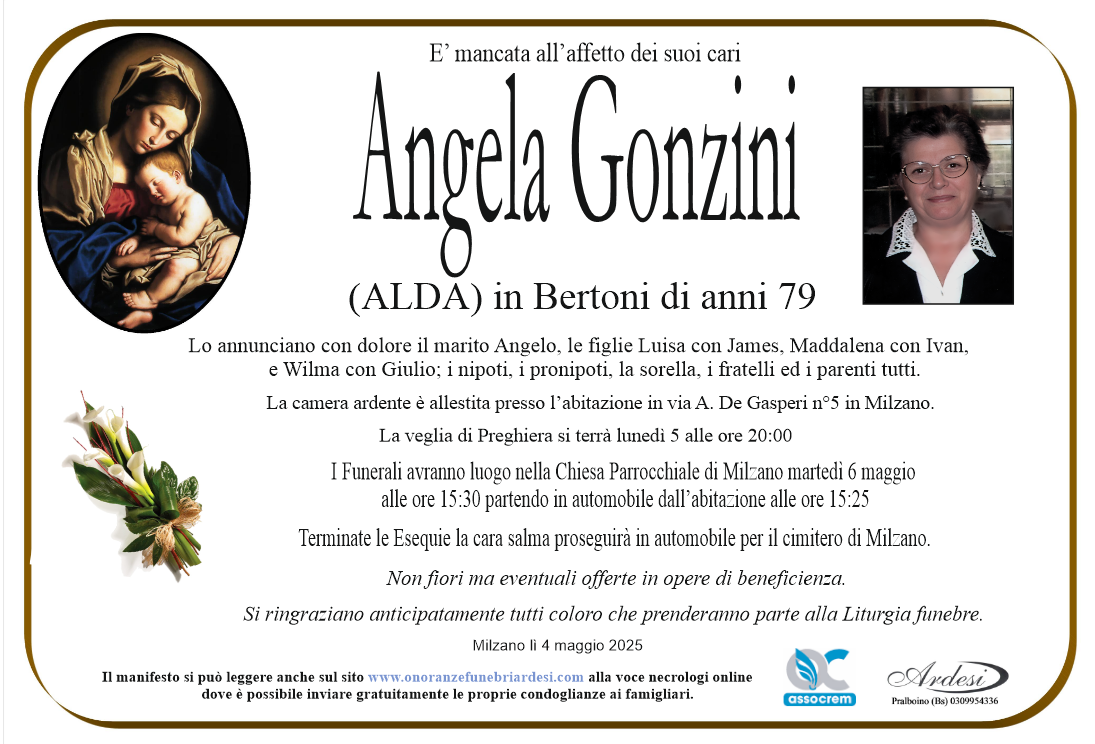 ANGELA GONZINI - MILZANO