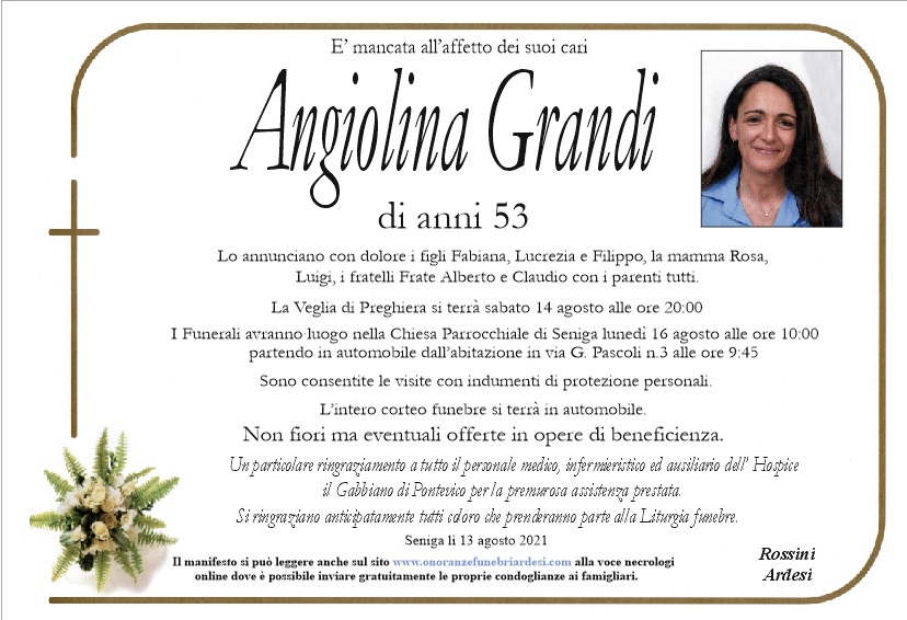 ANGIOLINA GRANDI - SENIGA