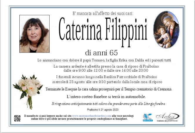 CATERINA FILIPPINI - PRALBOINO