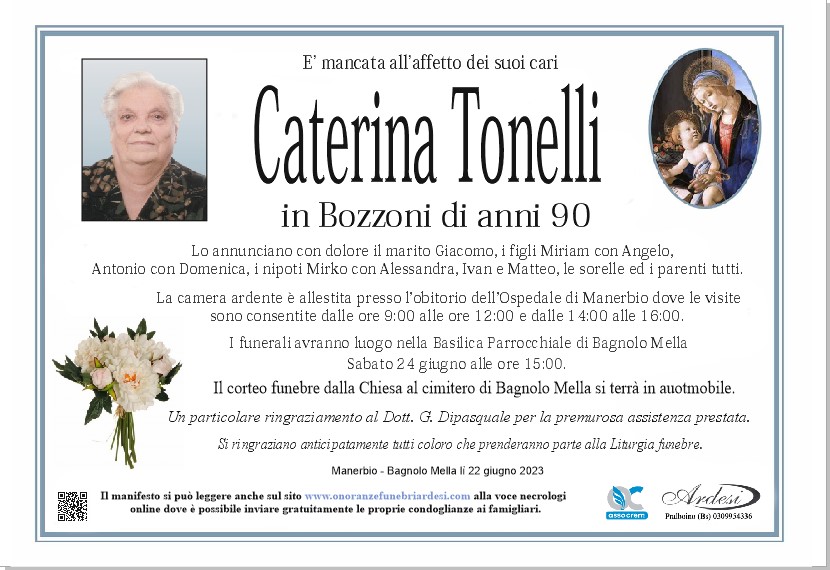 CATERINA TONELLI - MANERBIO BAGNOLO MELLA
