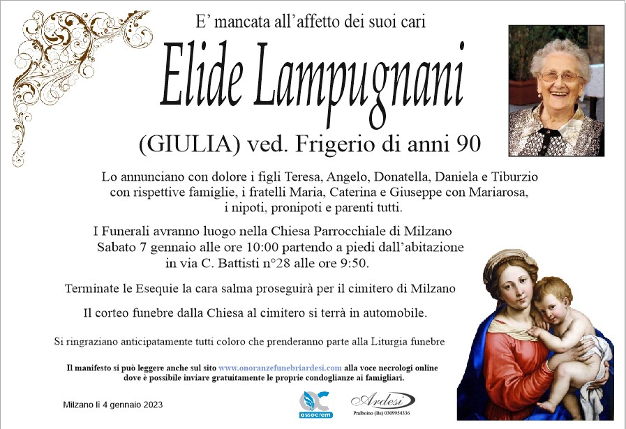 ELIDE LAMPUGNANI - MILZANO