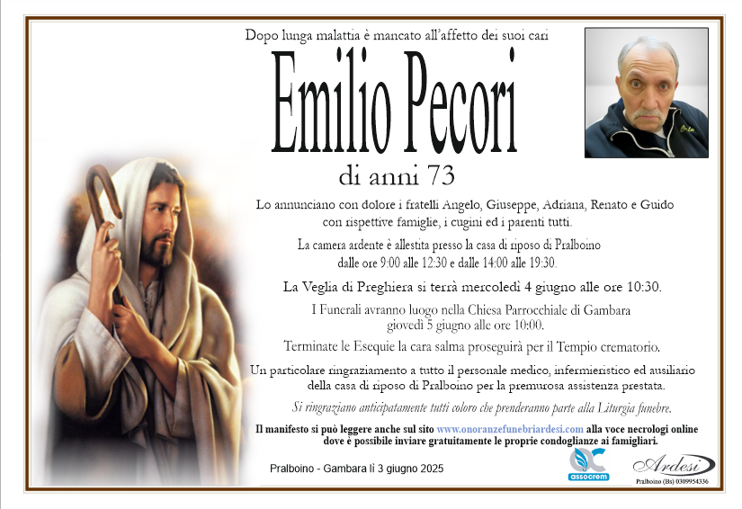 EMILIO PECORI - PRALBOINO GAMBARA