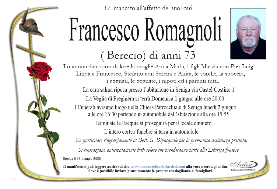 FRANCESCO ROMAGNOLI - SENIGA