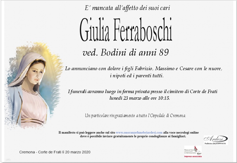 GIULIA FERRABOSCHI - CREMONA CORTE DE FRATI