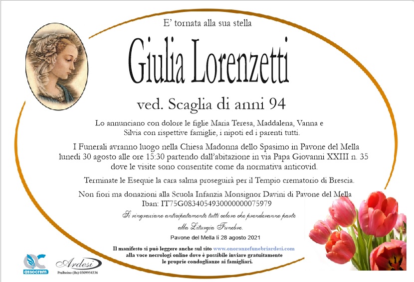 GIULIA LORENZETTI - PAVONE DEL MELLA