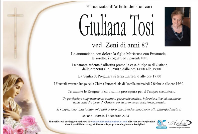 GIULIANA TOSI OSTIANO-ISORELLA