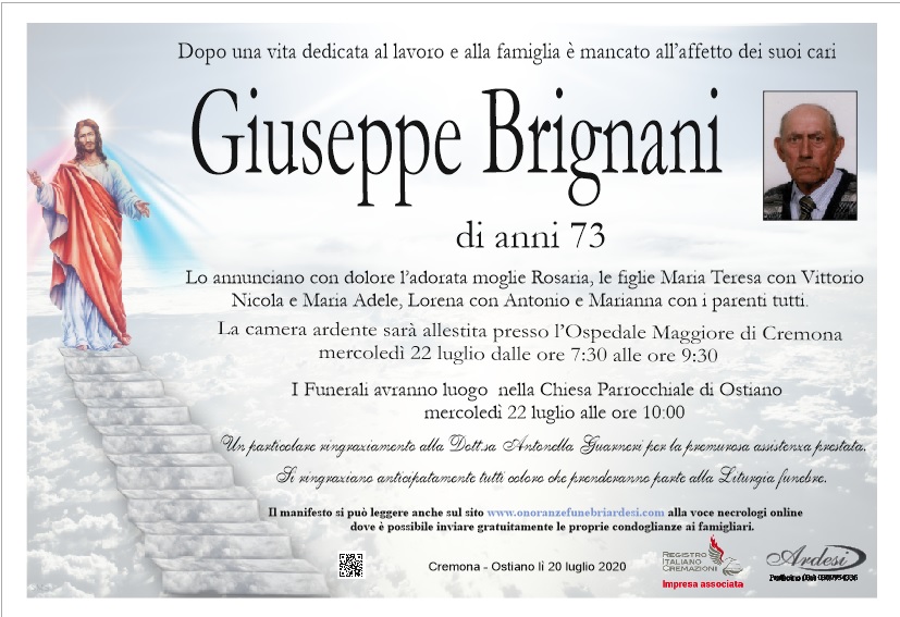 GIUSEPPE BRIGNANI - CREMONA - OSTIANO