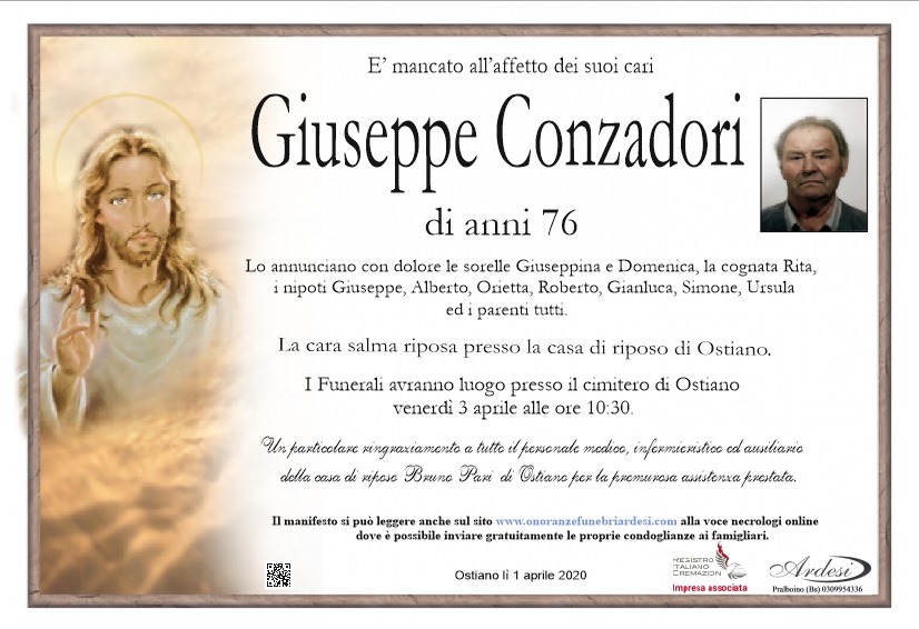 GIUSEPPE CONZADORI - OSTIANO