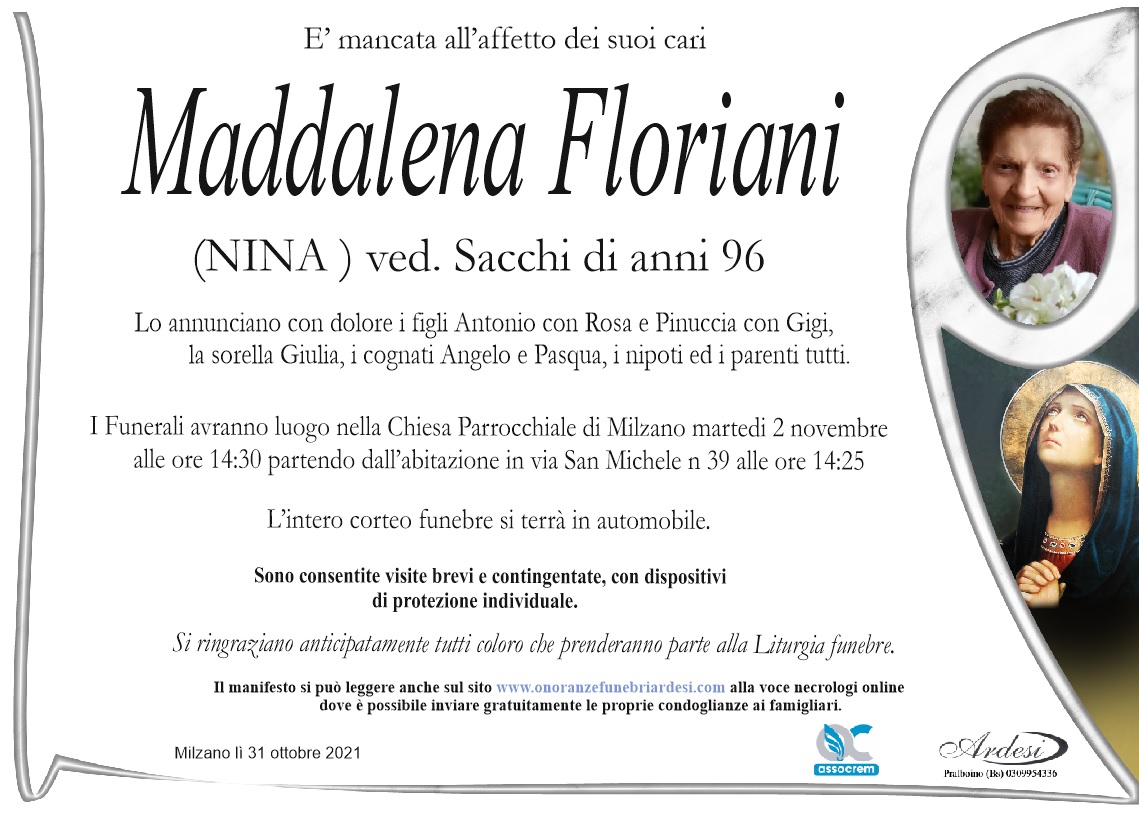 MADDALENA FLORIANI - MILZANO