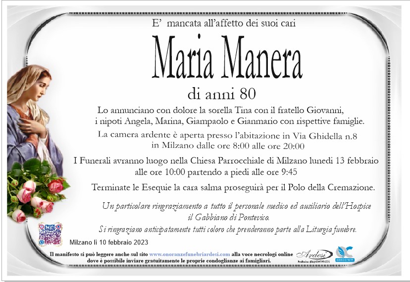 MARIA MANERA - MILZANO