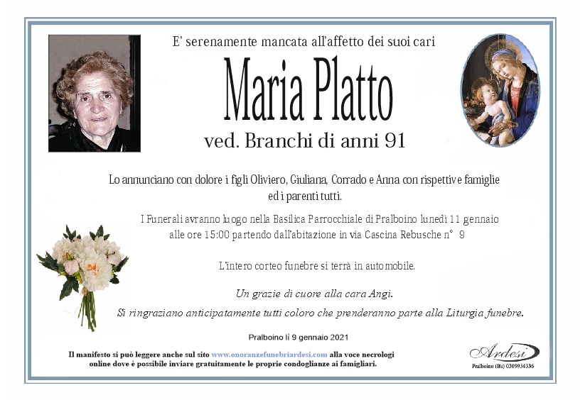 MARIA PLATTO - PRALBOINO