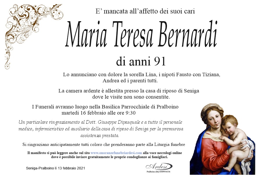 MARIA TERESA BERNARDI